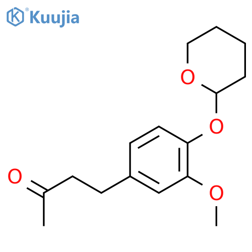 4-3-Methoxy-4-(tetrahydro-2H-pyran-2-yl)oxyphenyl-2-butanone structure