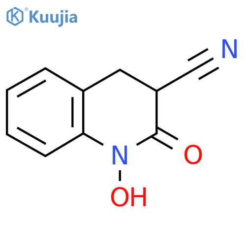 1-Hydroxy-2-oxo-1,2,3,4-tetrahydro-3-quinolinecarbonitrile structure