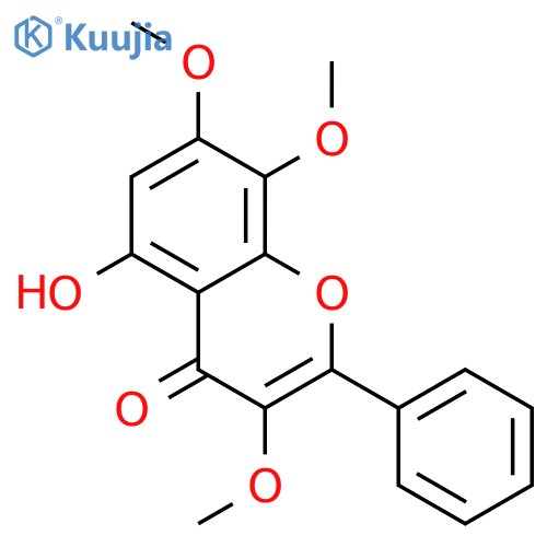 3,7,8-trimethoxy-5-hydroxyflavone structure