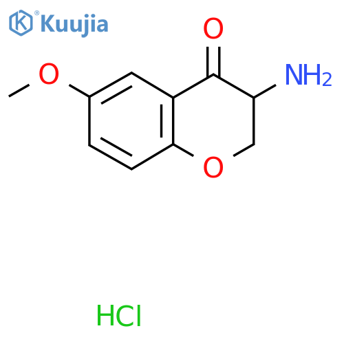 3-amino-6-methoxy-chroman-4-one;hydrochloride structure