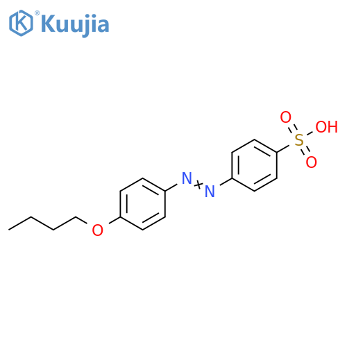 Benzenesulfonic acid, 4-[2-(4-butoxyphenyl)diazenyl]- structure
