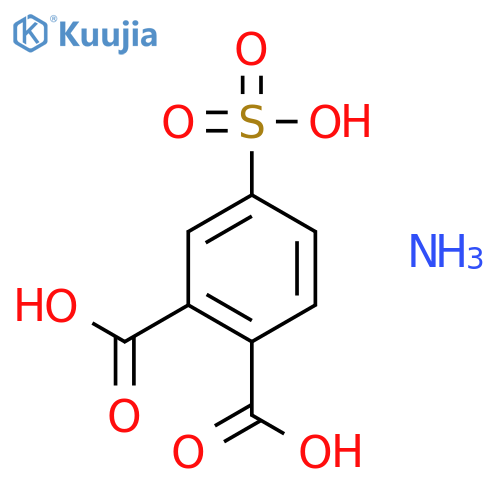 Triazanium;4-sulfonatophthalate structure