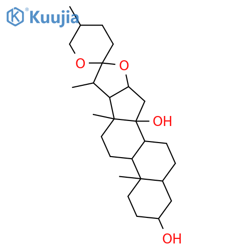 Spirostane-3,14-diol; (3β,5α,14α,25S)-form structure
