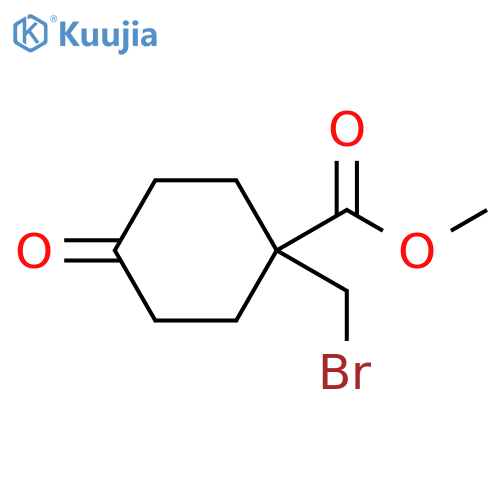 methyl 1-(bromomethyl)-4-oxocyclohexane-1-carboxylate structure