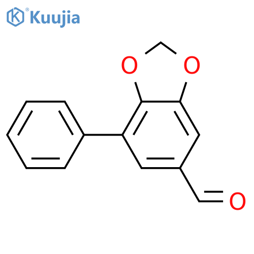 7-phenyl-1,3-dioxaindane-5-carbaldehyde structure