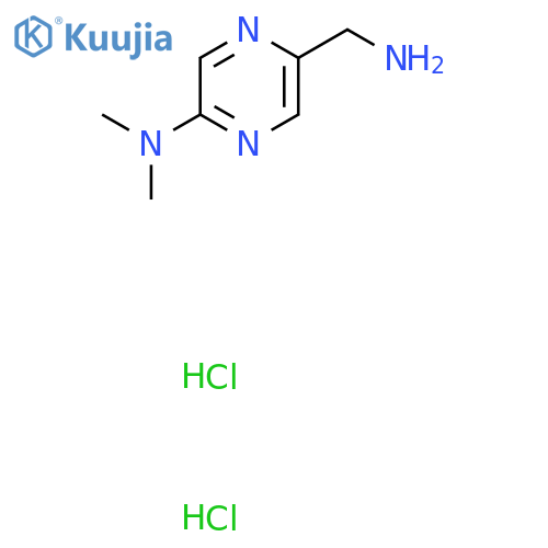 5-(Aminomethyl)-N,N-dimethylpyrazin-2-amine;dihydrochloride structure