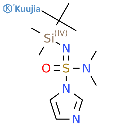N-[N-[Tert-butyl(dimethyl)silyl]-S-imidazol-1-ylsulfonimidoyl]-N-methylmethanamine structure