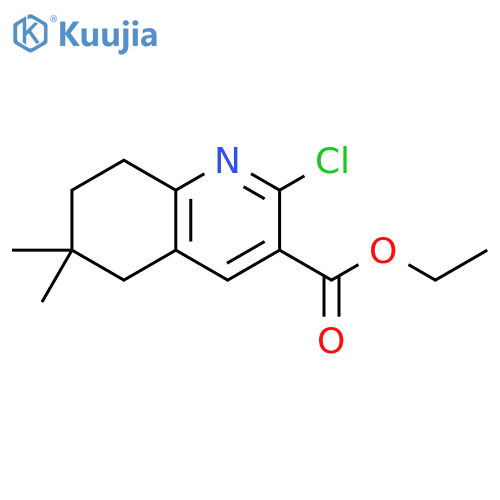 ethyl 2-chloro-6,6-dimethyl-5,6,7,8-tetrahydroquinoline-3-carboxylate structure