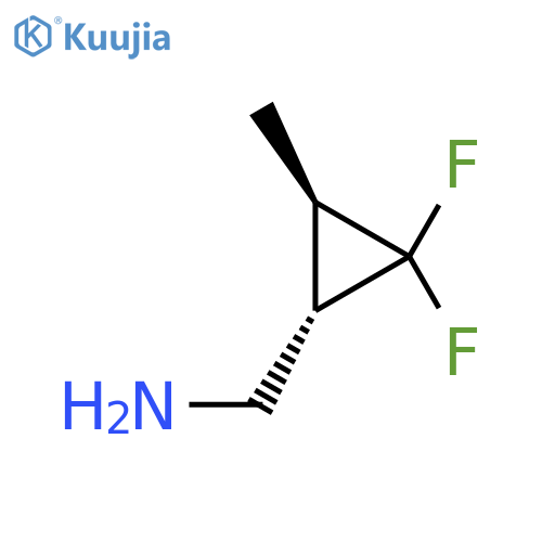 rac-(1R,3S)-2,2-difluoro-3-methylcyclopropylmethanamine structure