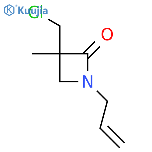 3-(Chloromethyl)-3-methyl-1-prop-2-enylazetidin-2-one structure