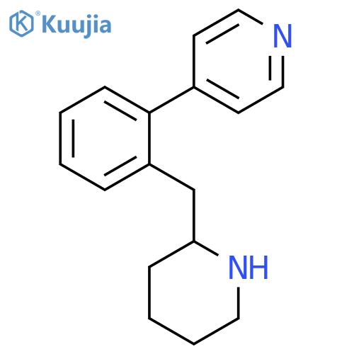 Pyridine, 4-[2-(2-piperidinylmethyl)phenyl]- structure