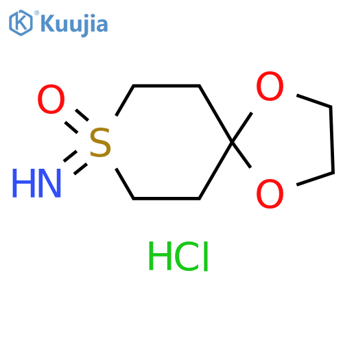 8-IMINO-1,4-DIOXA-8LAMBDA6-THIASPIRO[4.5]DECAN-8-ONE HYDROCHLORIDE structure