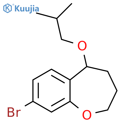 8-bromo-5-(2-methylpropoxy)-2,3,4,5-tetrahydro-1-benzoxepine structure