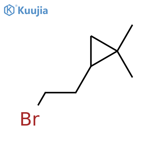 2-(2-Bromoethyl)-1,1-dimethylcyclopropane structure