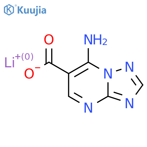 Lithium;7-amino-[1,2,4]triazolo[1,5-a]pyrimidine-6-carboxylate structure