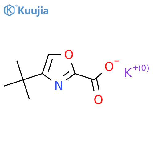 Potassium;4-tert-butyl-1,3-oxazole-2-carboxylate structure