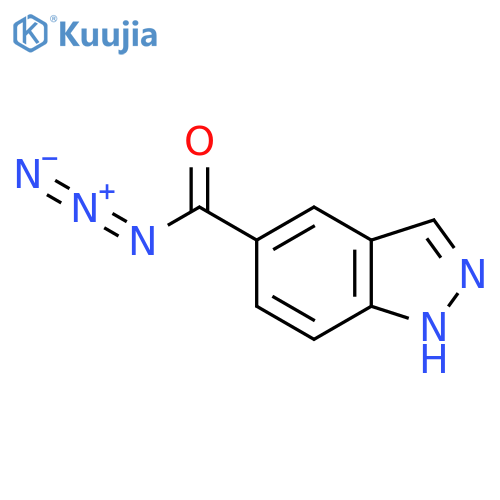1H-indazole-5-carbonyl azide structure