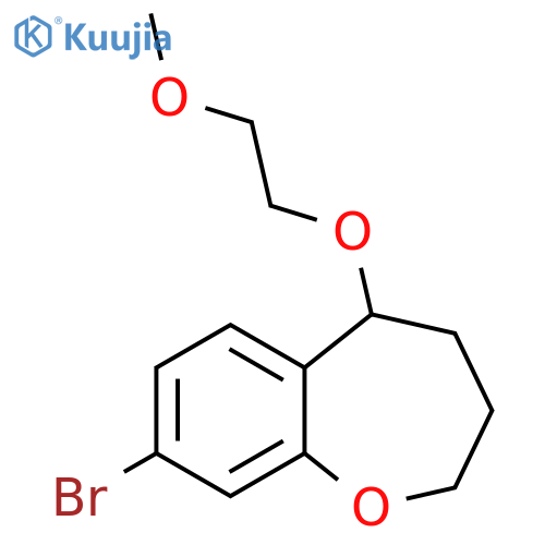1-Benzoxepin, 8-bromo-2,3,4,5-tetrahydro-5-(2-methoxyethoxy)- structure