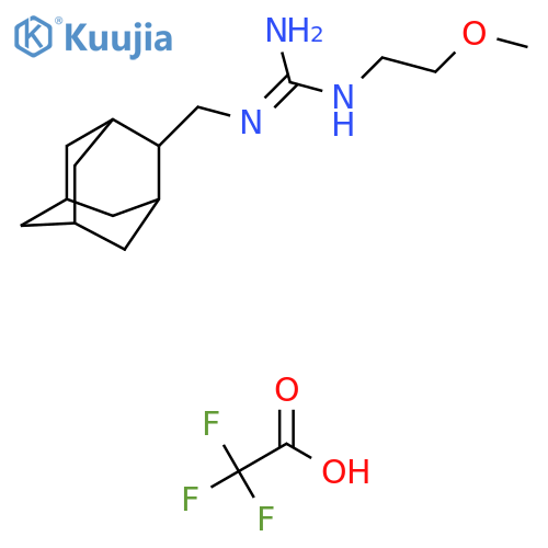 N''-[(adamantan-2-yl)methyl]-N-(2-methoxyethyl)guanidine; trifluoroacetic acid structure