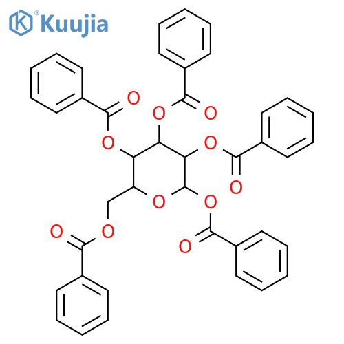 1,2,3,4,6-Penta-O-benzoyl-a-D-glucopyranose structure