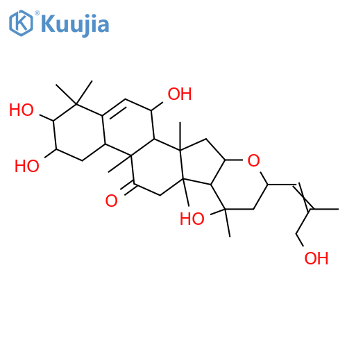 16,23-Epoxy-2,3,7,20,26-pentahydroxycucurbita-5,24-dien-11-one; (2β,3α,7β,16α,20S,23S,24Z)-form structure