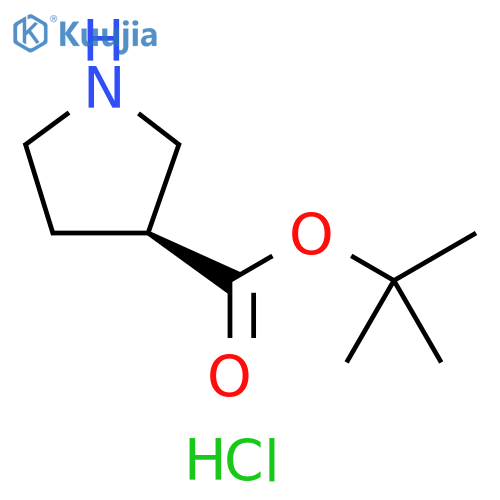tert-butyl (3S)-pyrrolidine-3-carboxylate hydrochloride structure