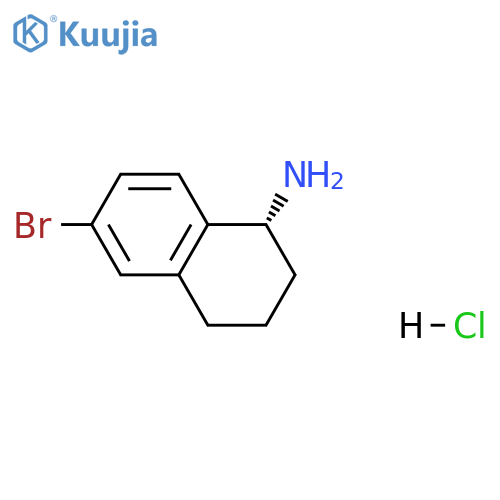 (R)-6-Bromo-1,2,3,4-tetrahydronaphthalen-1-amine hydrochloride structure