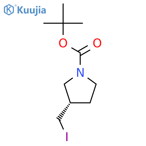 tert-butyl (3S)-3-(iodomethyl)pyrrolidine-1-carboxylate structure