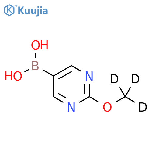 (2-(methoxy-d3)pyrimidin-5-yl)boronic acid structure
