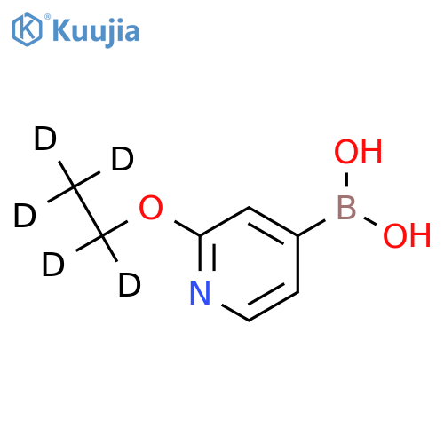 (2-(ethoxy-d5)pyridin-4-yl)boronic acid structure