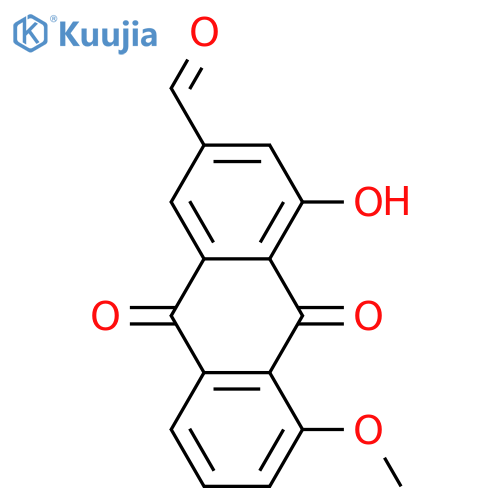 4,5-Dihydroxyanthraquinone-2-carboxylic acid; Aldehyde, 5-Me ether structure