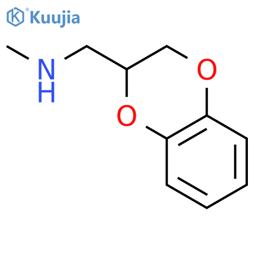 (2,3-dihydro-1,4-benzodioxin-2-ylmethyl)(methyl)amine structure