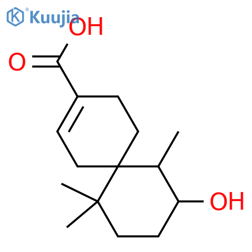 8-Hydroxy-2-chamigren-15-oic acid; (6S,7R,8S)-form structure