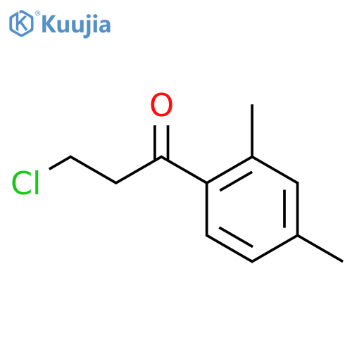 3-chloro-1-(2,4-dimethylphenyl)propan-1-one structure