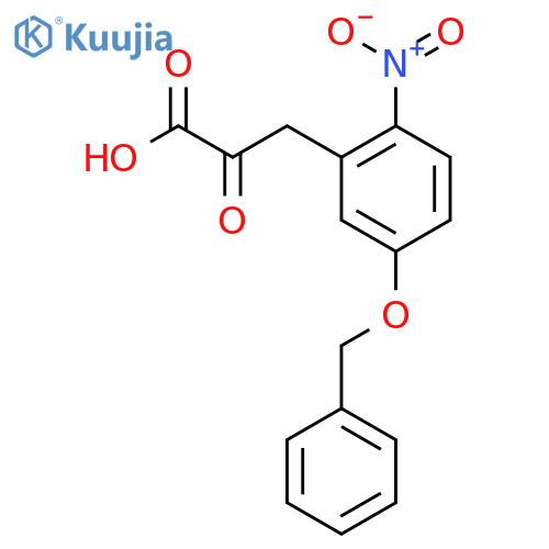 3-(5-(Benzyloxy)-2-nitrophenyl)-2-oxopropanoic Acid structure