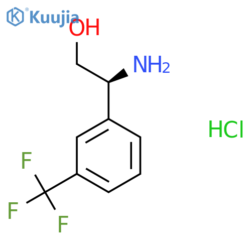 (S)-2-Amino-2-(3-(trifluoromethyl)phenyl)ethanol hydrochloride structure