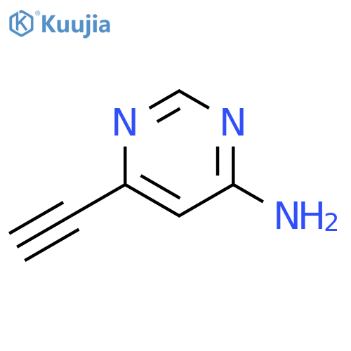 4-Pyrimidinamine, 6-ethynyl- structure