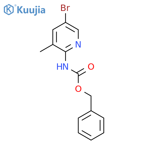 benzyl N-(5-bromo-3-methylpyridin-2-yl)carbamate structure