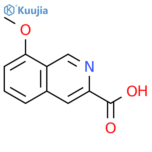 3-Isoquinolinecarboxylic acid, 8-methoxy- structure