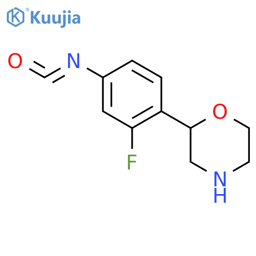 (3-fluoro-4-(Morpholinyl)phenyl)isocyanate structure