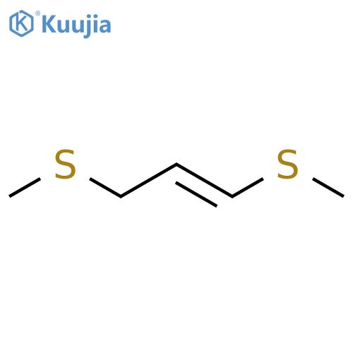 1-Propene, 1,3-bis(methylthio)-, (E)- structure