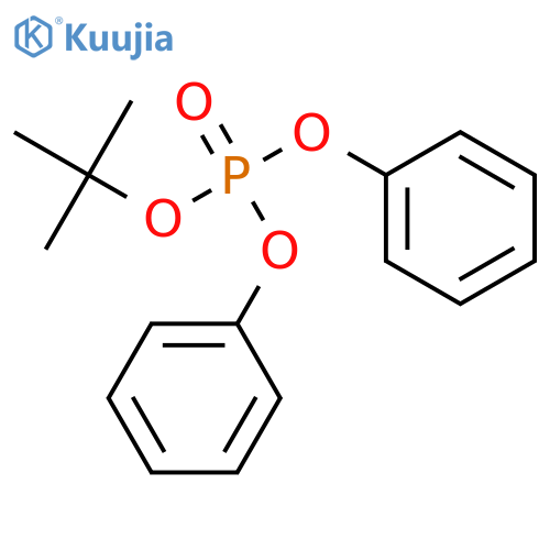 Phosphoric acid, 1,1-dimethylethyl diphenyl ester structure