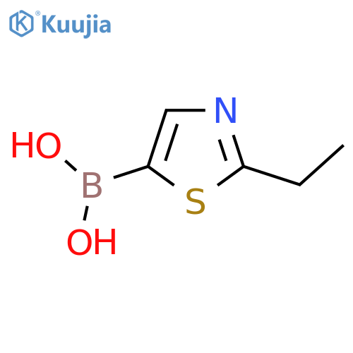 (2-Ethylthiazol-5-yl)boronic acid structure