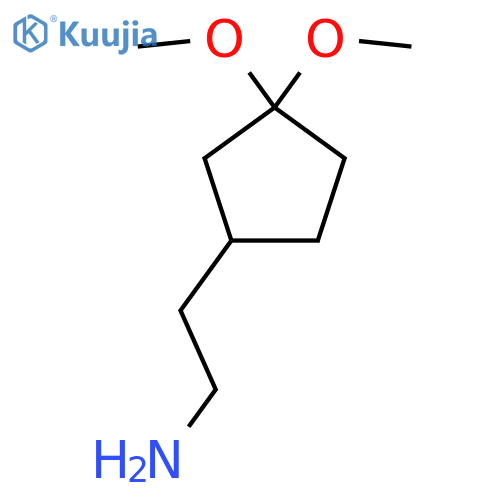 2-(3,3-Dimethoxycyclopentyl)ethanamine structure