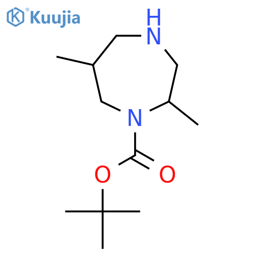 Tert-butyl 2,6-dimethyl-1,4-diazepane-1-carboxylate structure