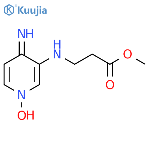 4-Amino-3-[(3-methoxy-3-oxopropyl)amino]pyridin-1-ium-1-olate structure