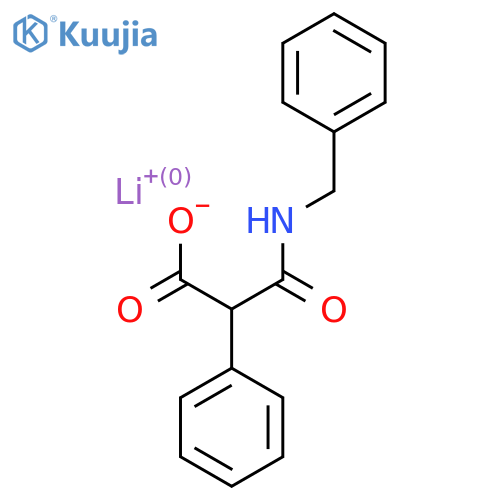 Lithium(1+) ion 2-(benzylcarbamoyl)-2-phenylacetate structure
