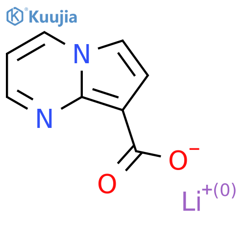 Lithium;pyrrolo[1,2-a]pyrimidine-8-carboxylate structure
