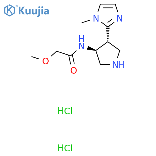 2-Methoxy-N-[(3S,4R)-4-(1-methylimidazol-2-yl)pyrrolidin-3-yl]acetamide;dihydrochloride structure