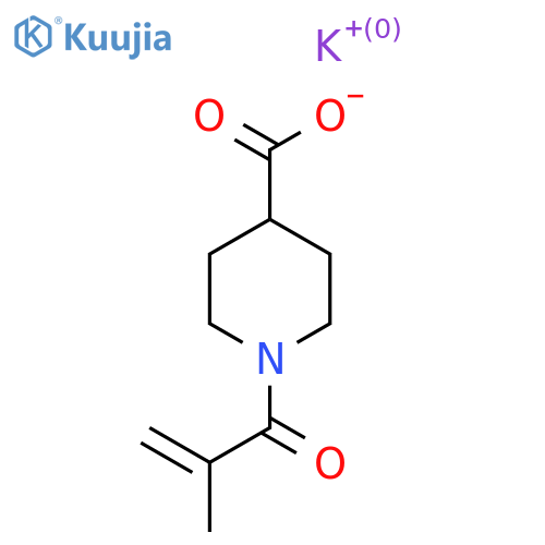 Potassium;1-(2-methylprop-2-enoyl)piperidine-4-carboxylate structure